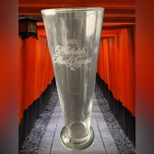 Vintage Michelob 2005 Specialty Ales & Lagers Etched Tall Glass Wide Base HTF